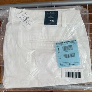 J.Crew Factory 3.5 Classic White Chino Short